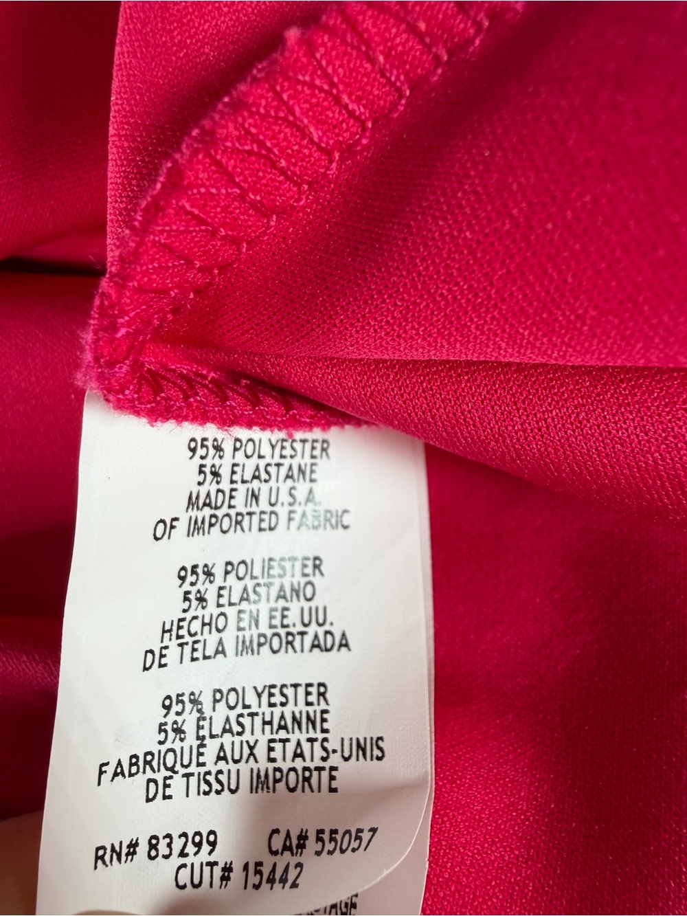 Tiana B Hot Pink Flutter Sleeve Shift Dress Size 10 - Picture 6 of 6